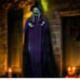 79 Life Size Halloween Decorations, Halloween Hanging Witch with Light-Up E