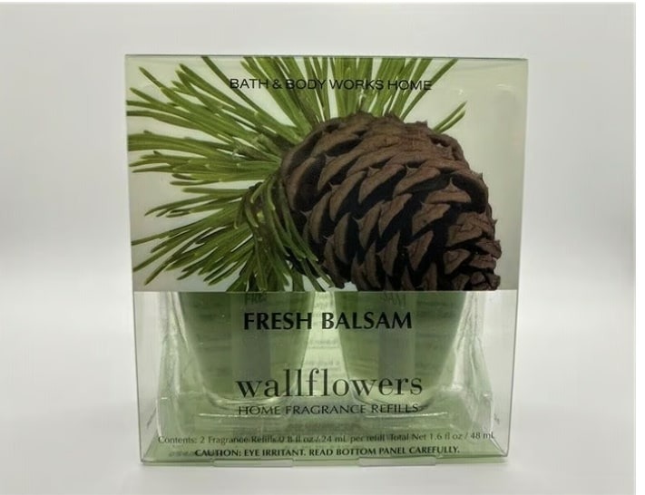 Bath & Body Works Fresh Balsam Wallflowers 2-Pack Refills ~ 5pks/10 Bulbs ~ New!