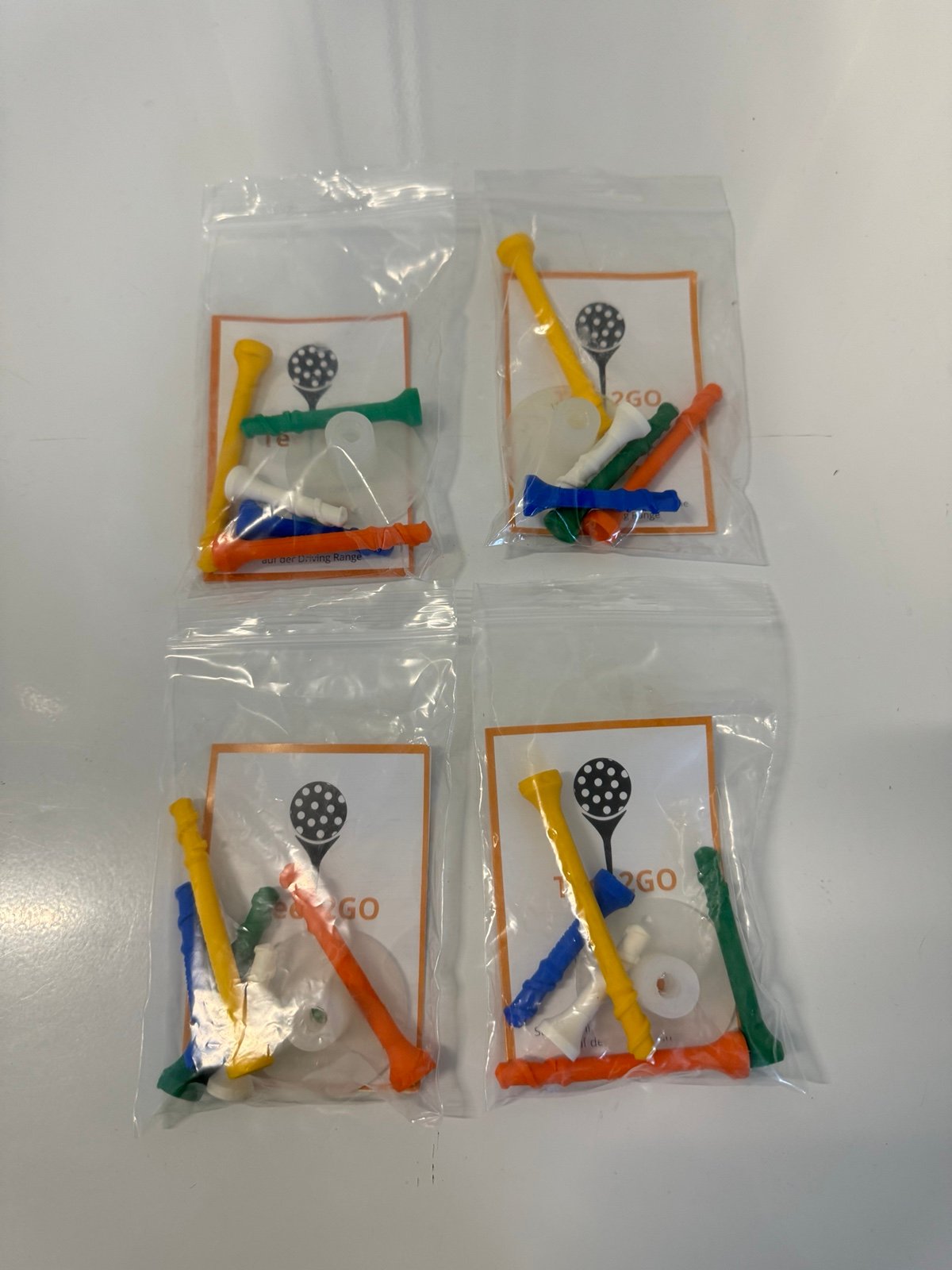 Golf Simulator Tee System Tee 2Go Set of 4