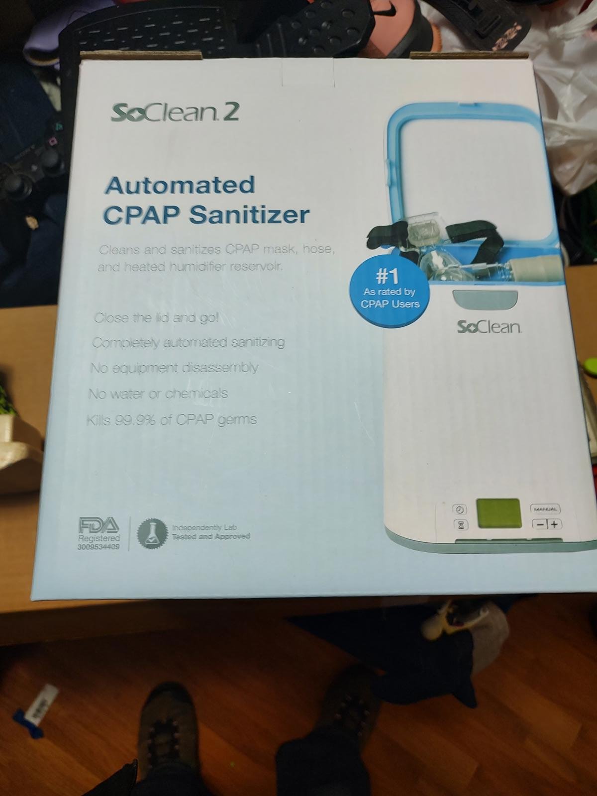 SoClean 2 Automated CPAP Sanitizer - Cleans & Sanitizes Effortlessly