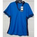 Callaway Women's Color Block Blue Sea Star Collar Golf Polo Size L