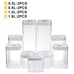 9 Pcs Set Kitchen Dry Food Storage Containers Airtight Pantry Containers w/ Lids