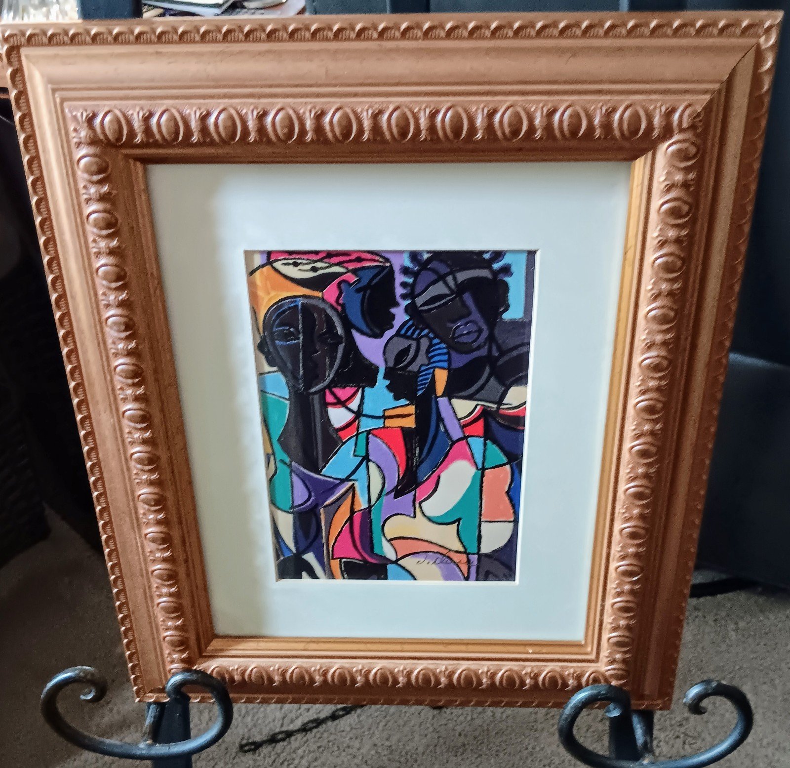 Framed print titled Up Town Crew