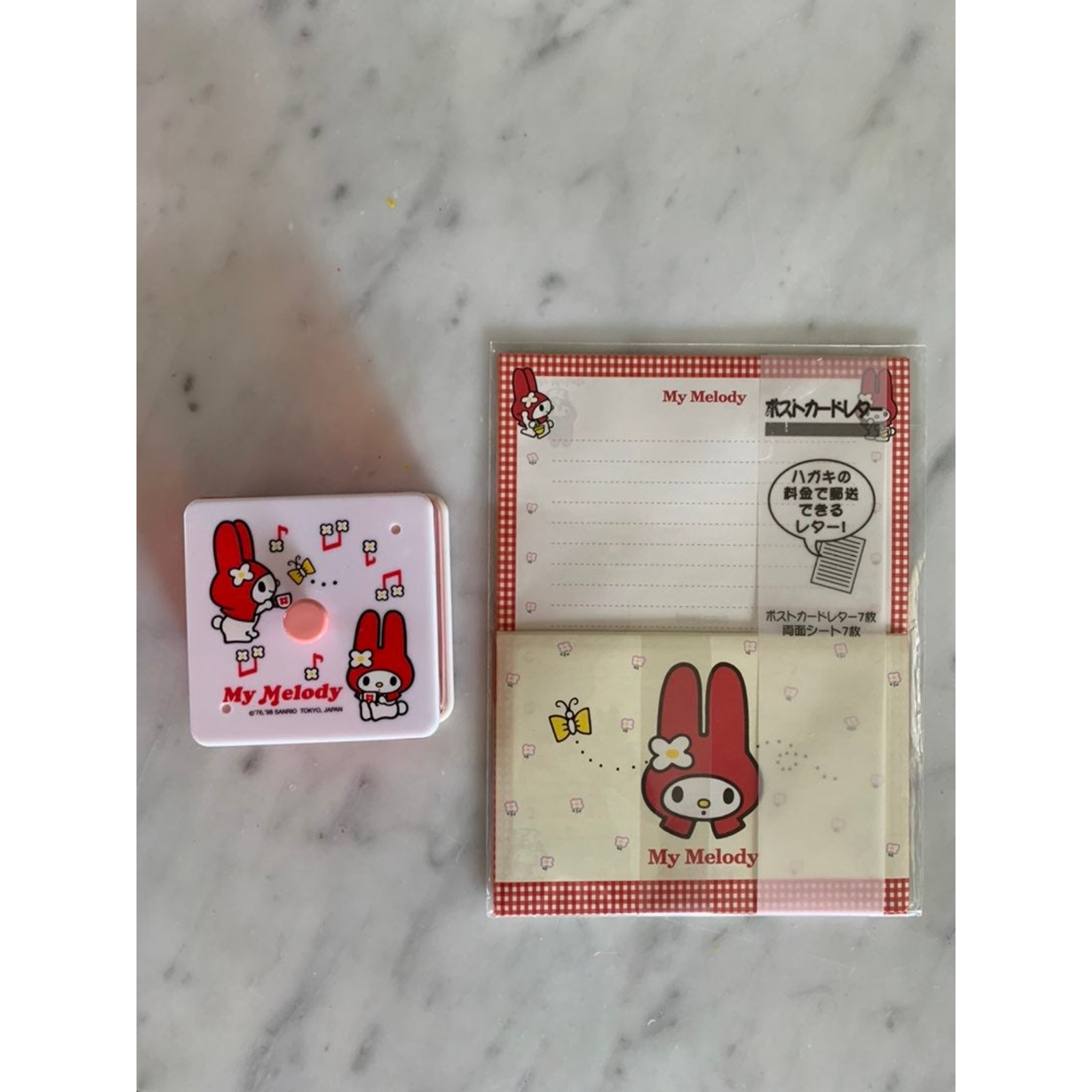 Vintage My Melody Trinket Box & Stationary