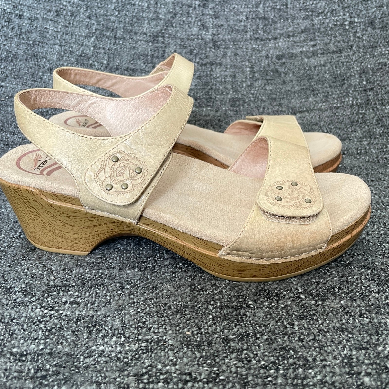 Beige dansko clogs clearance