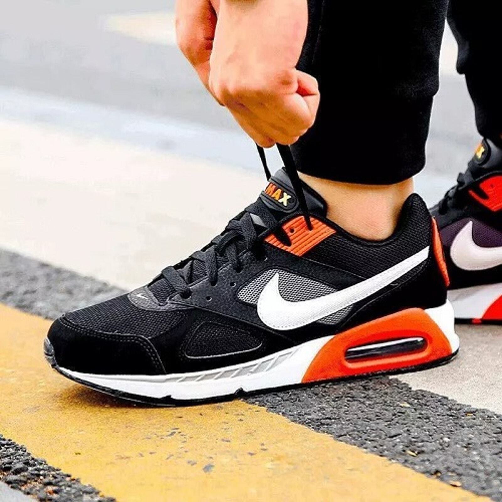 Nike Air Max Men Ivo Sneakers Shoes Black Crimson White Rare 580518-016 SZ 11.5