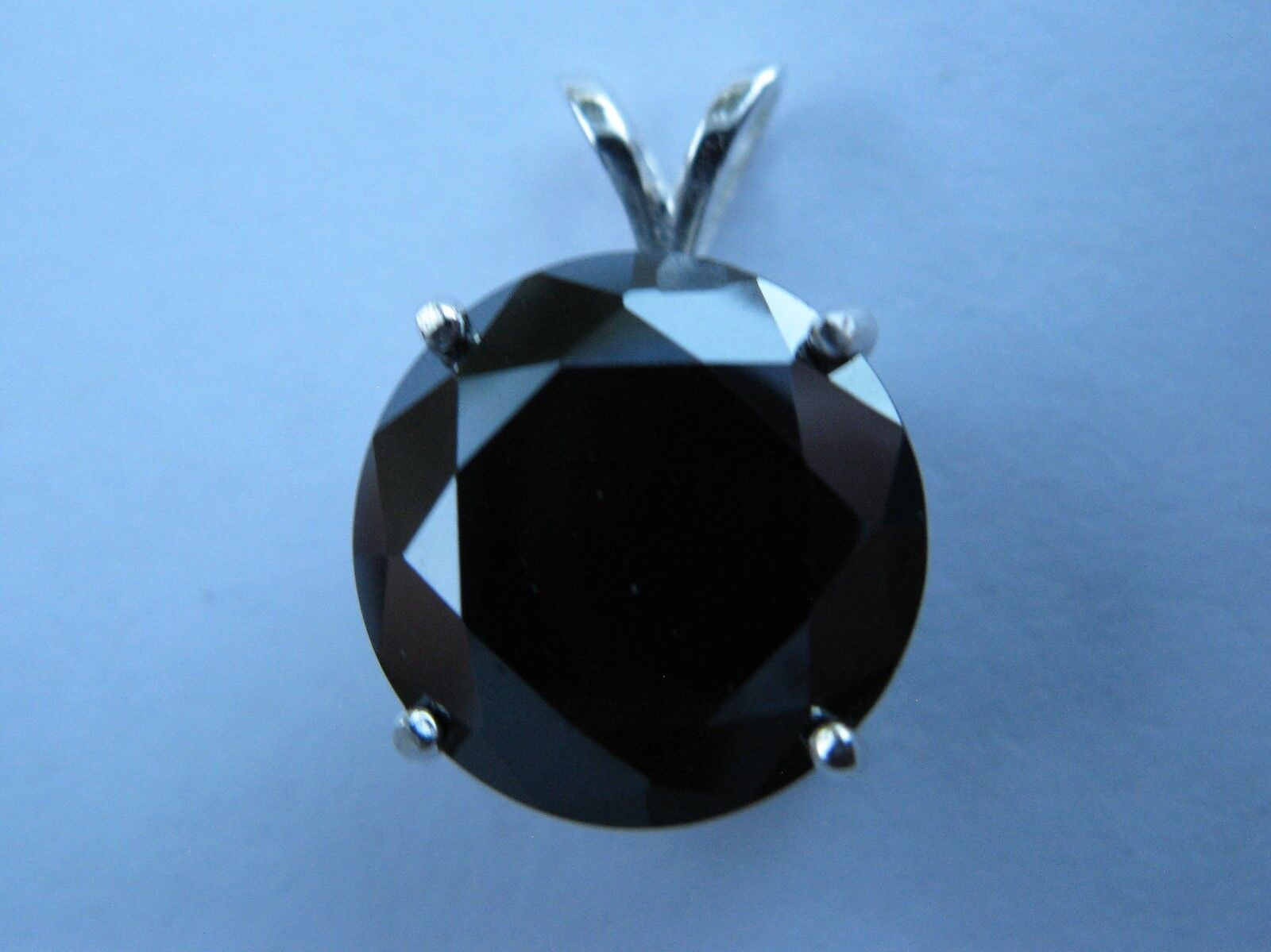 4.36ct 100% REAL BLACK DIAMOND NECKLACE/PENDA NT,FREE DIAMOND TESTER,CERTIFI CAT