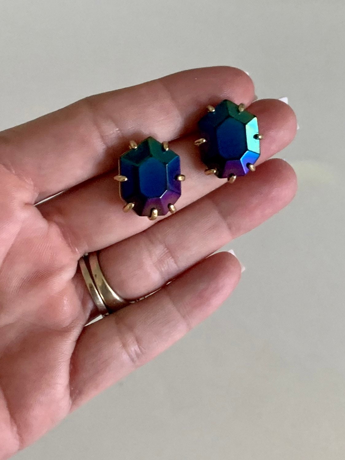 Kendra Scott Black Iridescent Morgan Earrings