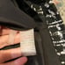 KARL LAGERFELD BLACK AND WHITE TWEED SKIRT