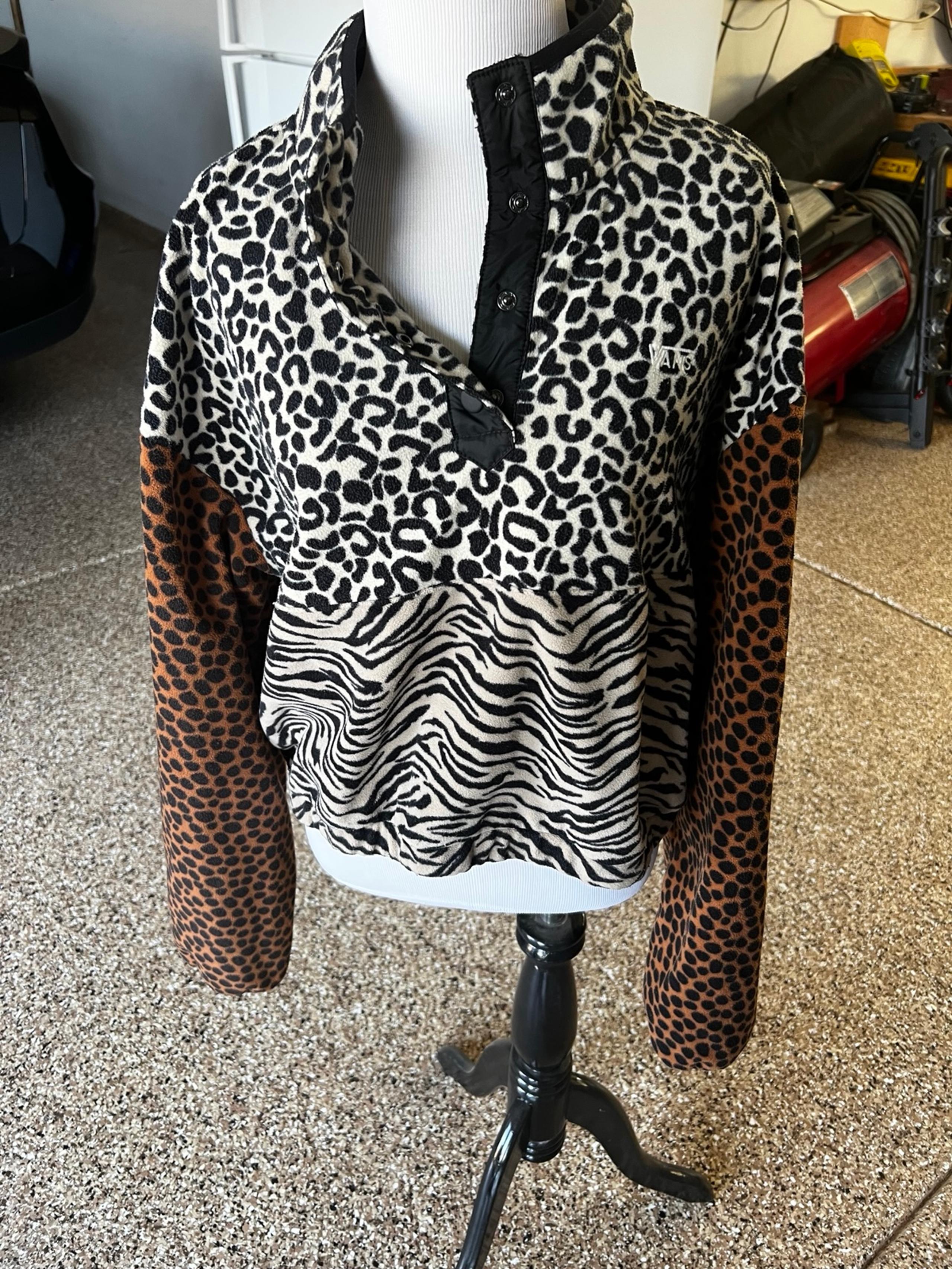 Animal Print Women's cropped hoodie VANS