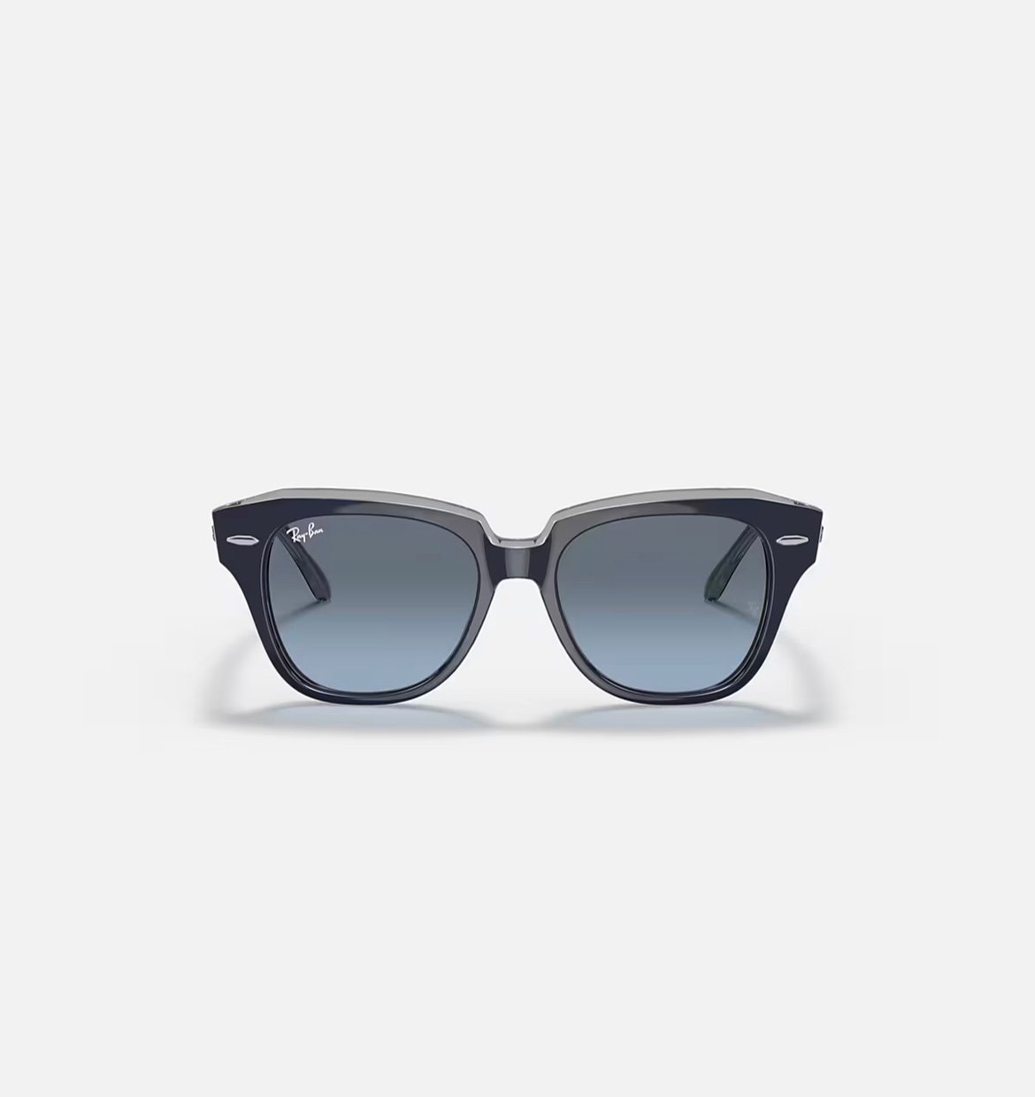 Ray ban state Kids Rb2186 New Black Gray Polarized