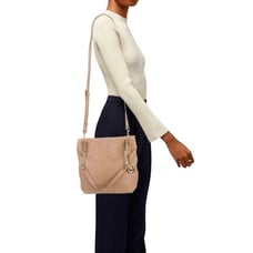 MICHAEL KORS Lillie Tan Leather Crossbody Bag
