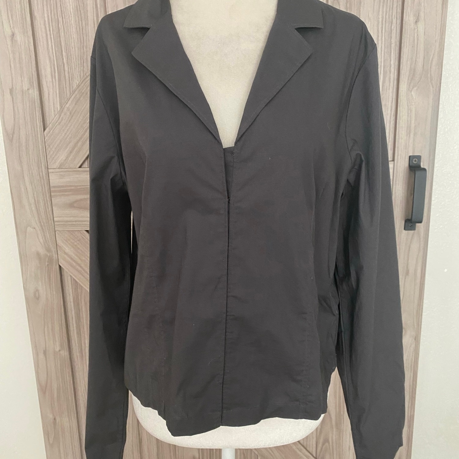 NWT Madewell poplin hook front shrunken shirt, size 16