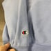 Champion Ole Miss Rebels Hoodie Women Small Baby Blue Baggy Crop Fit Embroidered
