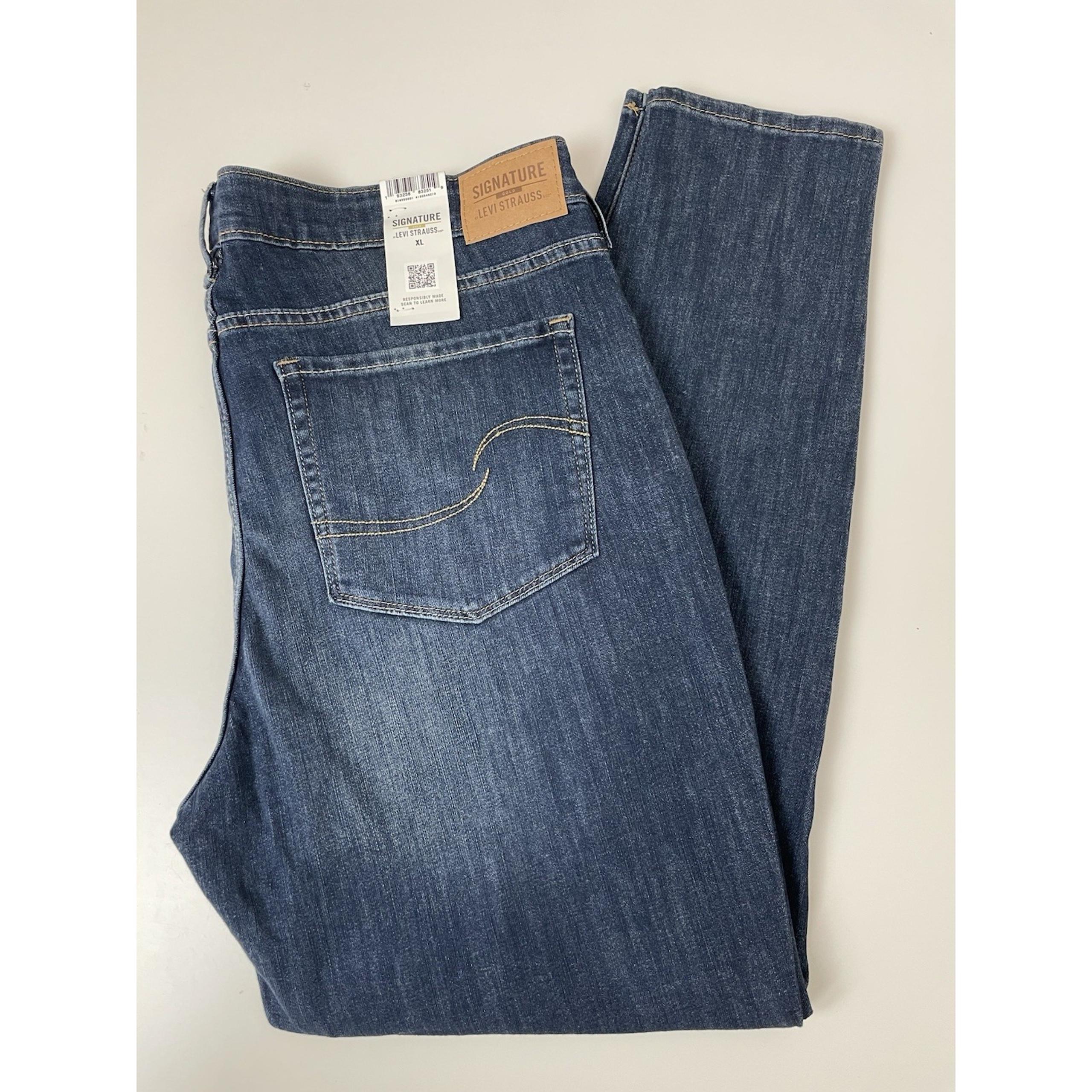 NEW Signature Levi Strauss Gold Maternity Baby Bump Skinny Jeans Women's Sz XL