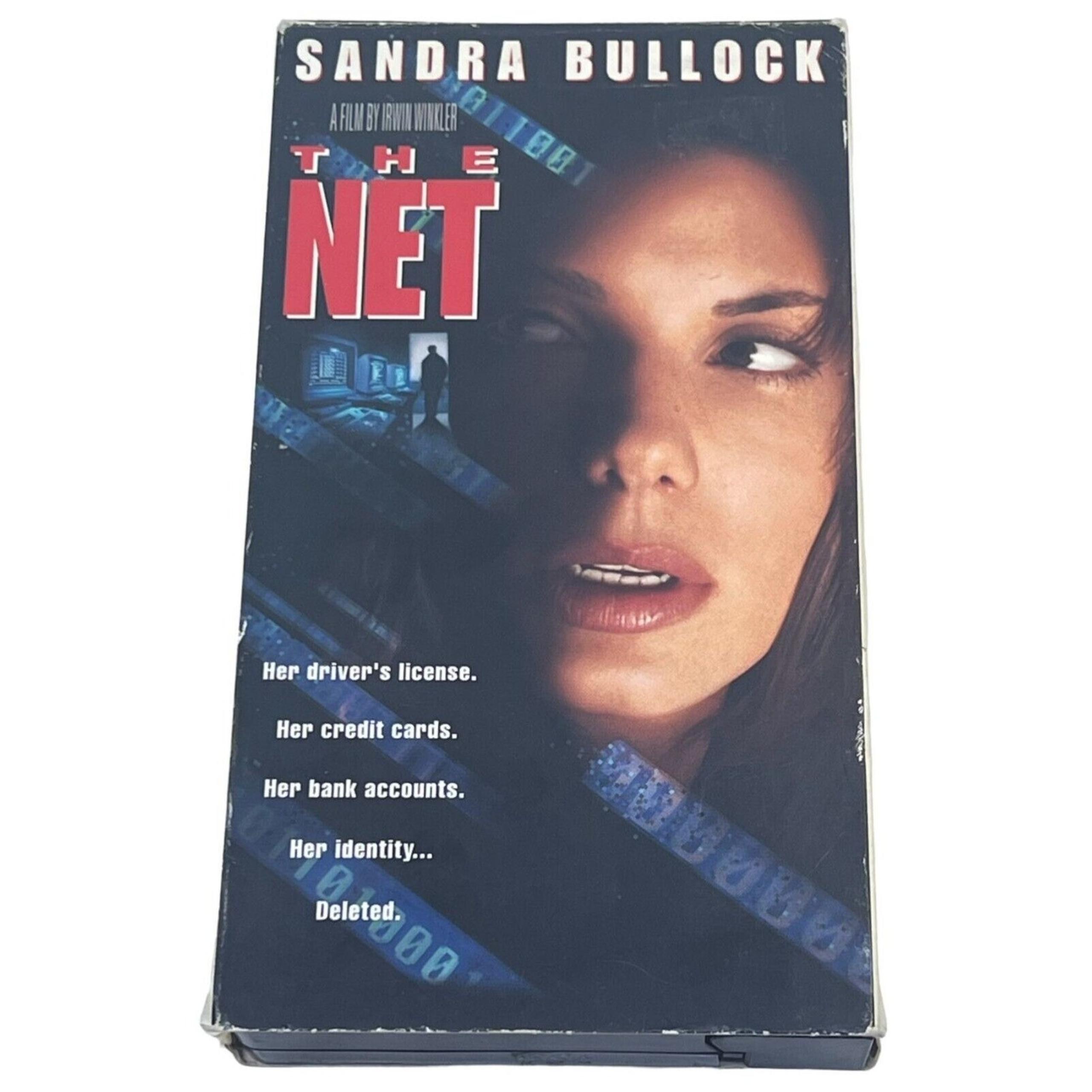 Columbia TriStar VHS Movie The Net 1995 Sandra Bullock Thriller