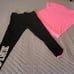 PINK Yoga Capri Leggings And Hot pink Matching Tshirt