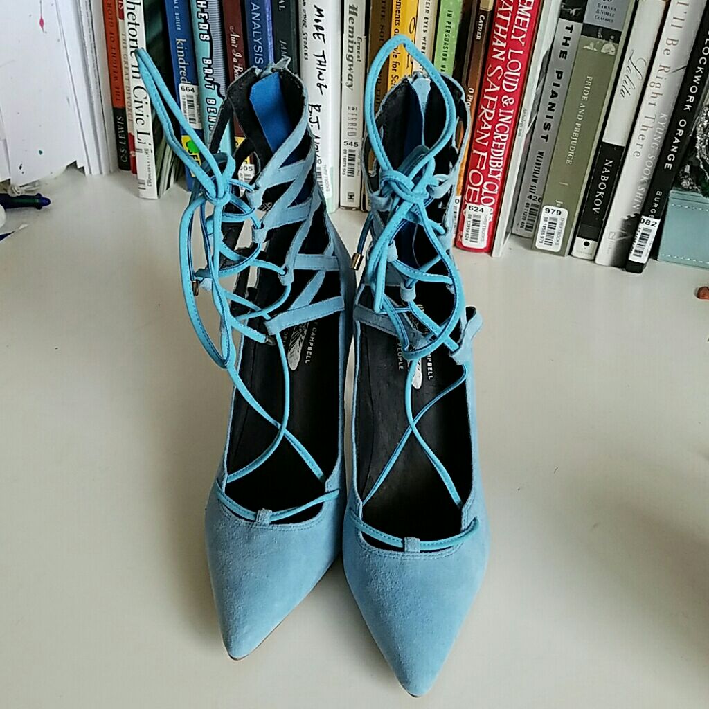 Blue Jeffrey Campbell Hierro Heels