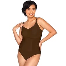 Women's Maidenform Shapewear Thong Bodysuit Wireless Sculpting L/G Cool Comfort