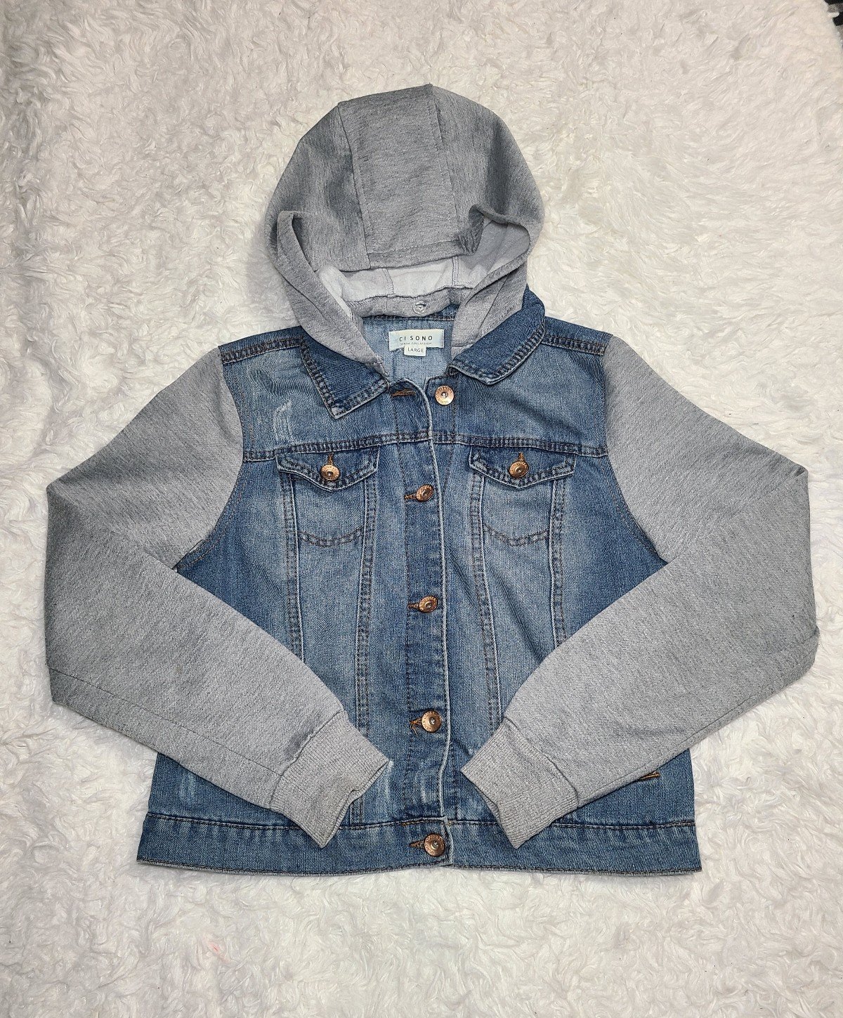 Hooded Denim Jacket