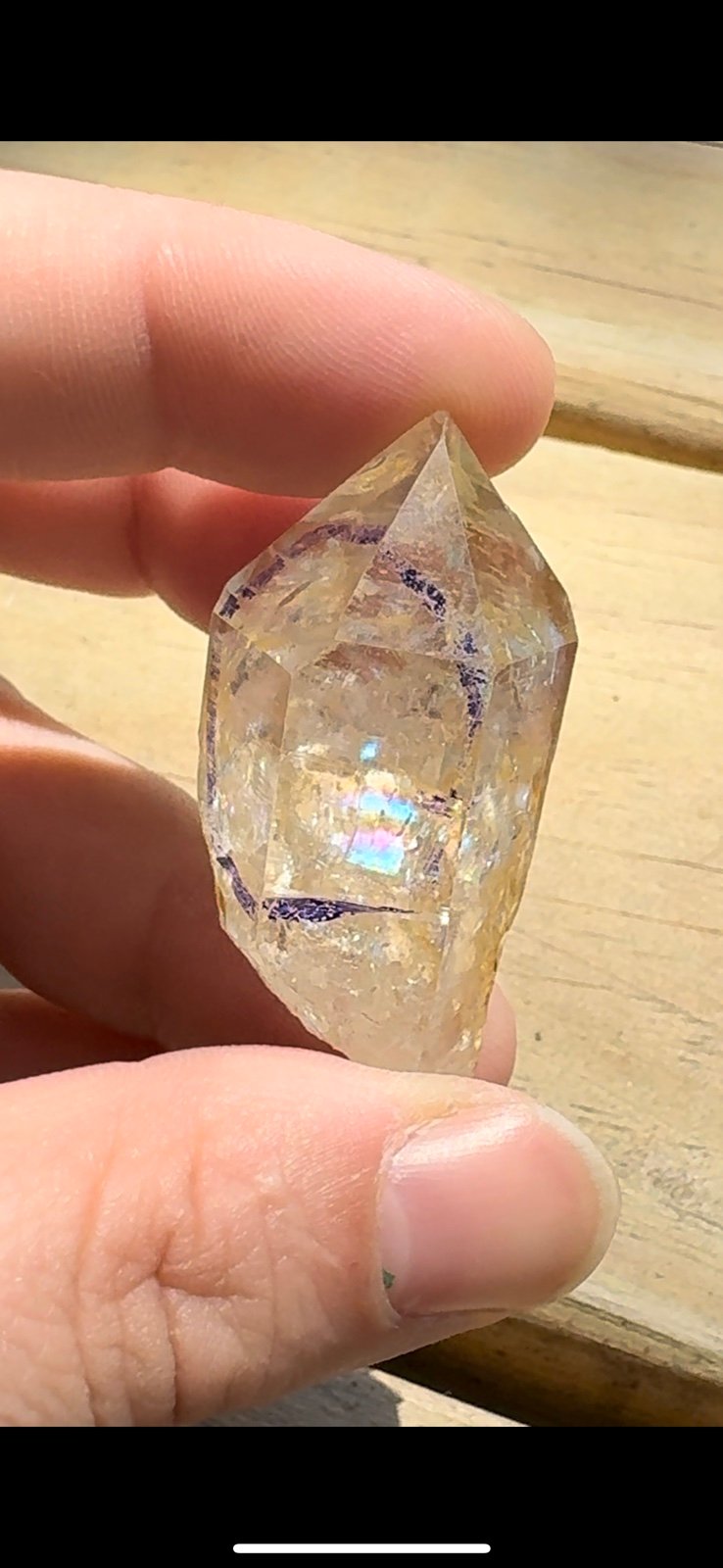 Herkimer Diamond with Flashy Rainbow