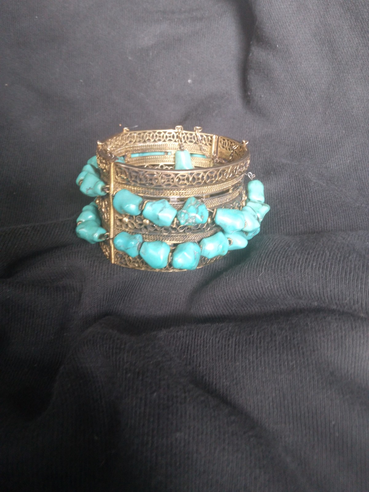 Turquoise and Sterling Bracelet