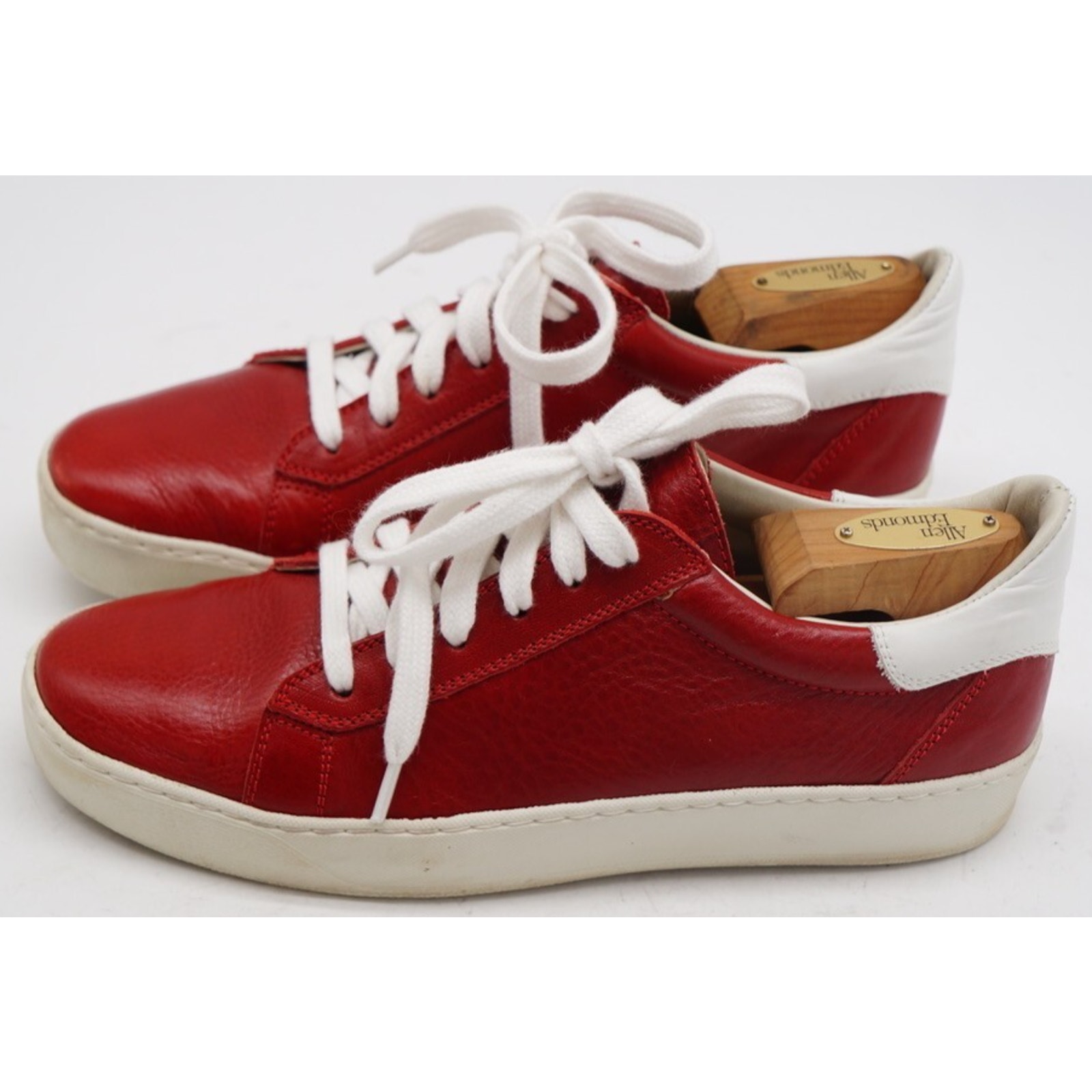 KALIMALA Red Leather Sneakers made in Italy Venice Quality size 39 - US 8.5