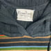Vintage 70s kimlon knit pullover flare sleeve sweater black yellow red green str