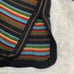 Vintage 70s kimlon knit pullover flare sleeve sweater black yellow red green str