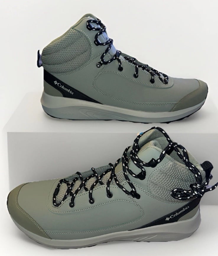Men’s Columbia Sunset Trail Mid Waterproof Trail Boot Size 14 Cypress Green