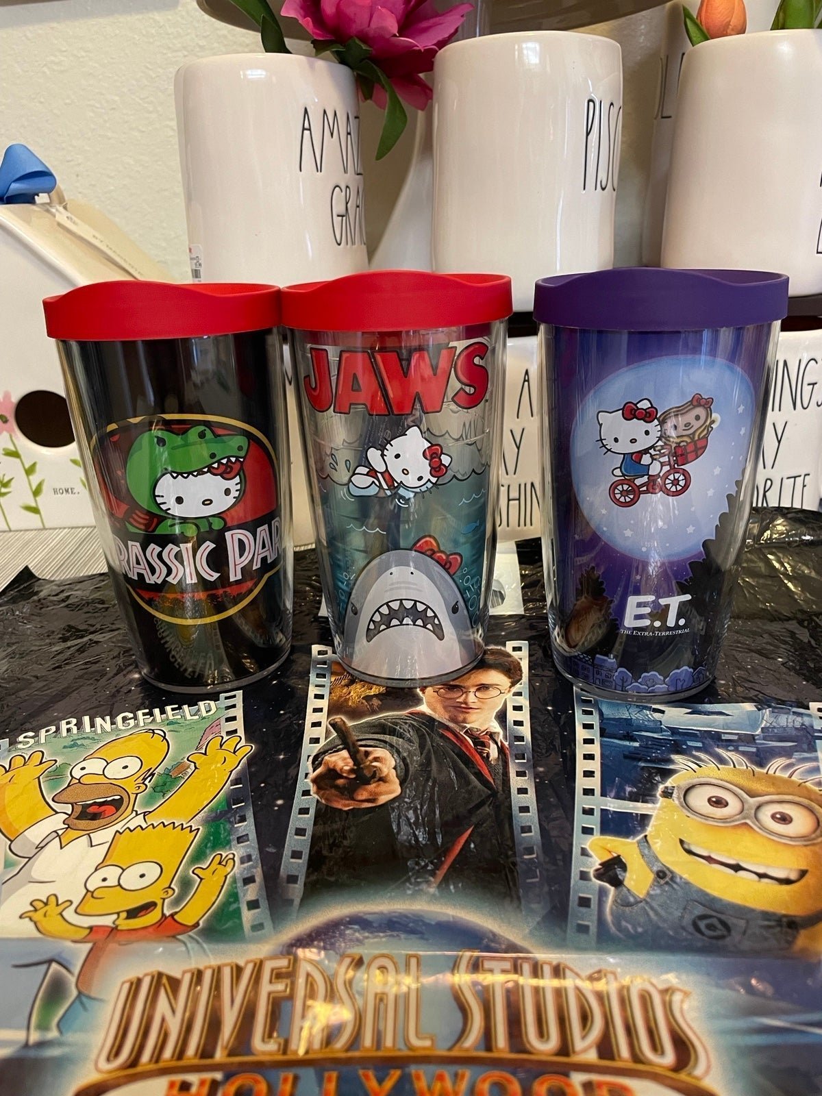 Universal Studios Hollywood Hello Kitty Tervis Tumblers (3)