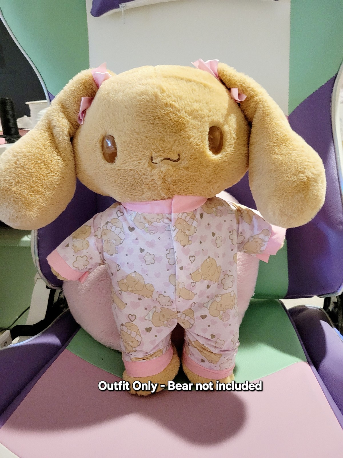 Outfit Only - Mocha Cinnamoroll Build a Bear Sleeper PJ Sanrio Hello Kitty Kawai