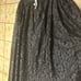 Chicos Lace Overlay Rayon Lined Midi Skirt Boho Artsy Cottage Witch Black Size 2