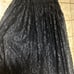 Chicos Lace Overlay Rayon Lined Midi Skirt Boho Artsy Cottage Witch Black Size 2