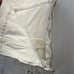 NWT Zara White Denim Strapless Jumpsuit Sz L