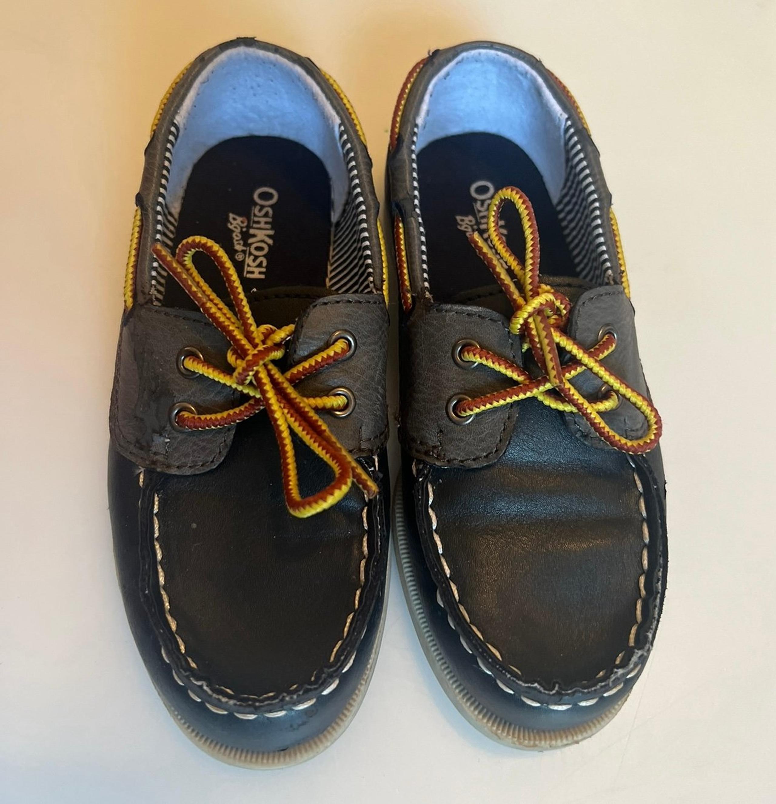OshKosh B'Gosh Boy's Alex Boat Shoe, Navy,Size 11 US