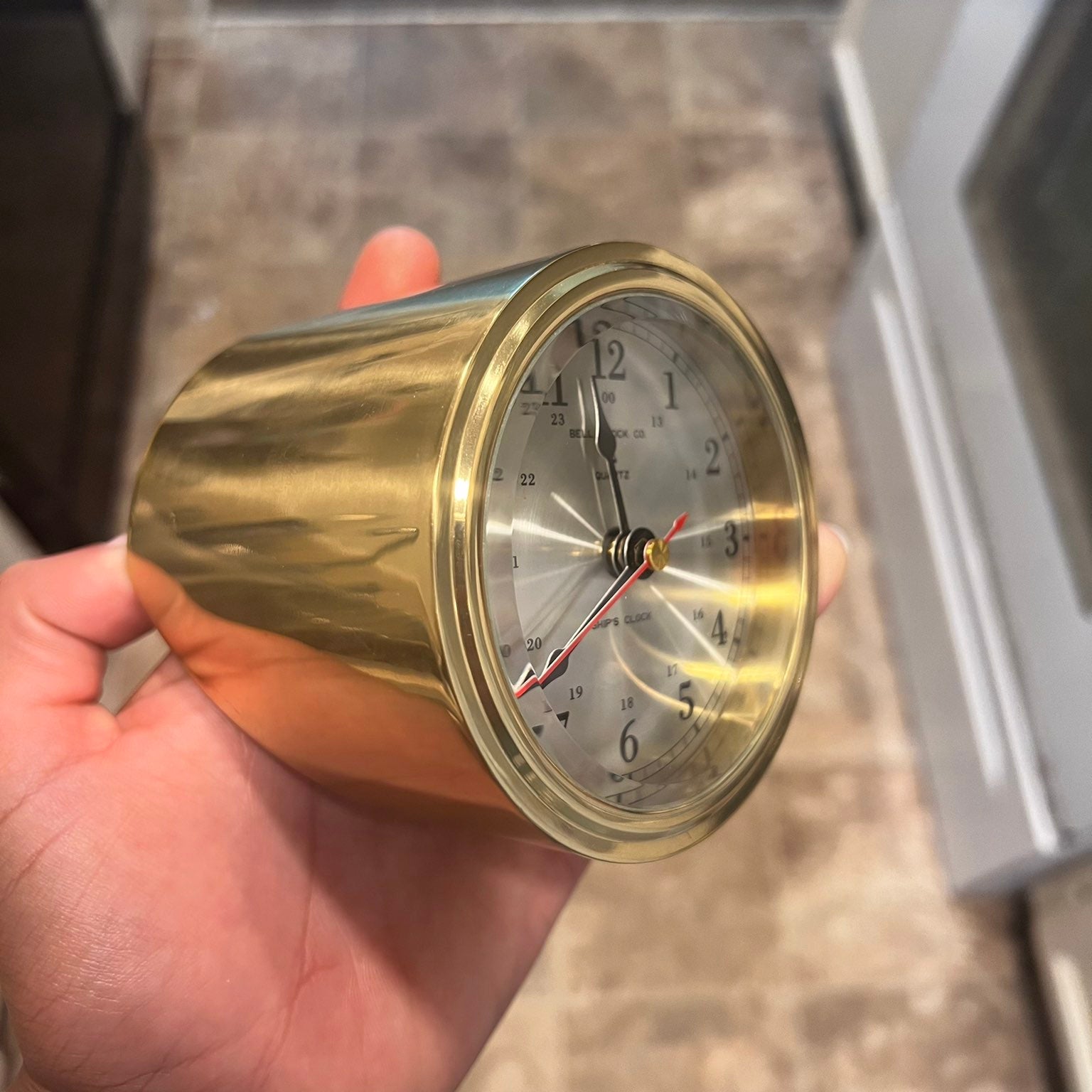 Made in Taiwan Bell Clock Co. Ship's Clock Quartz