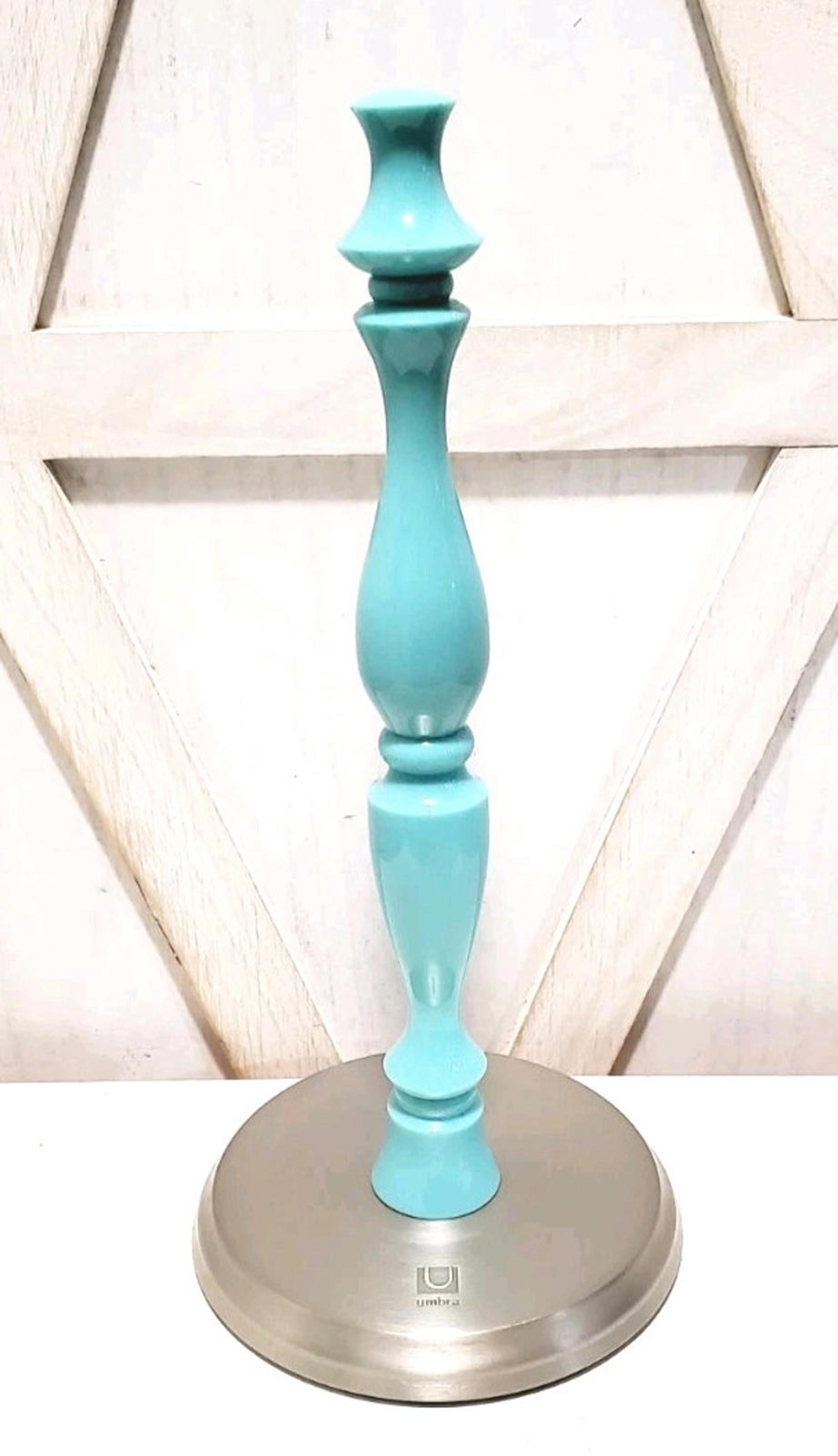 Umbra Lucite Baluster Paper Towel Holder Turquoise Luciano Lorenzantti