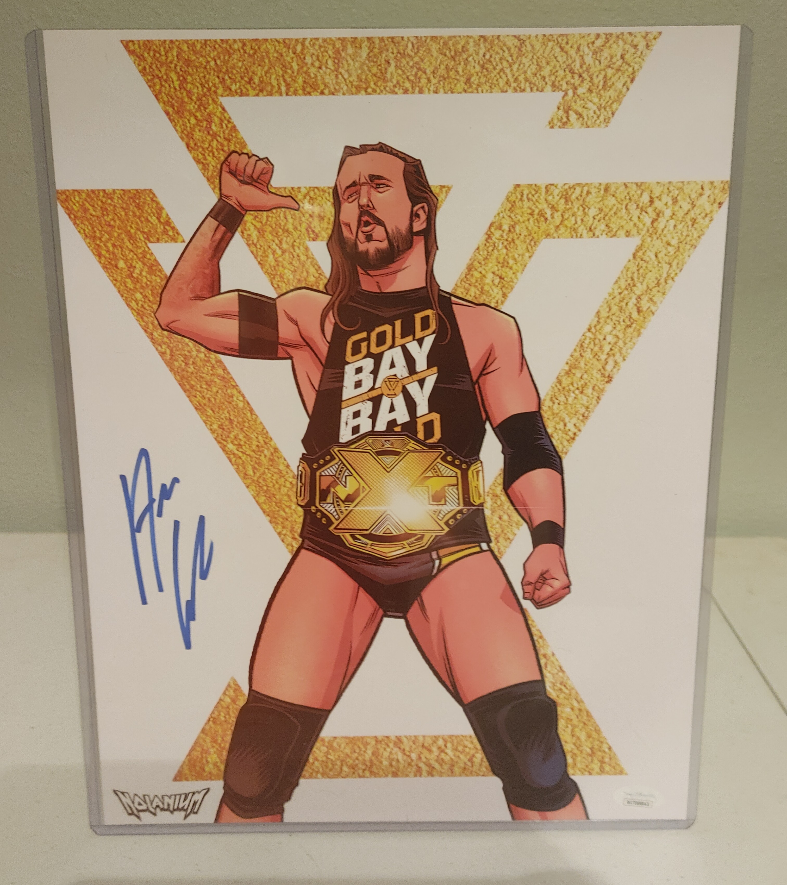 Adam Cole Signed 11x14 Lithograph JSA