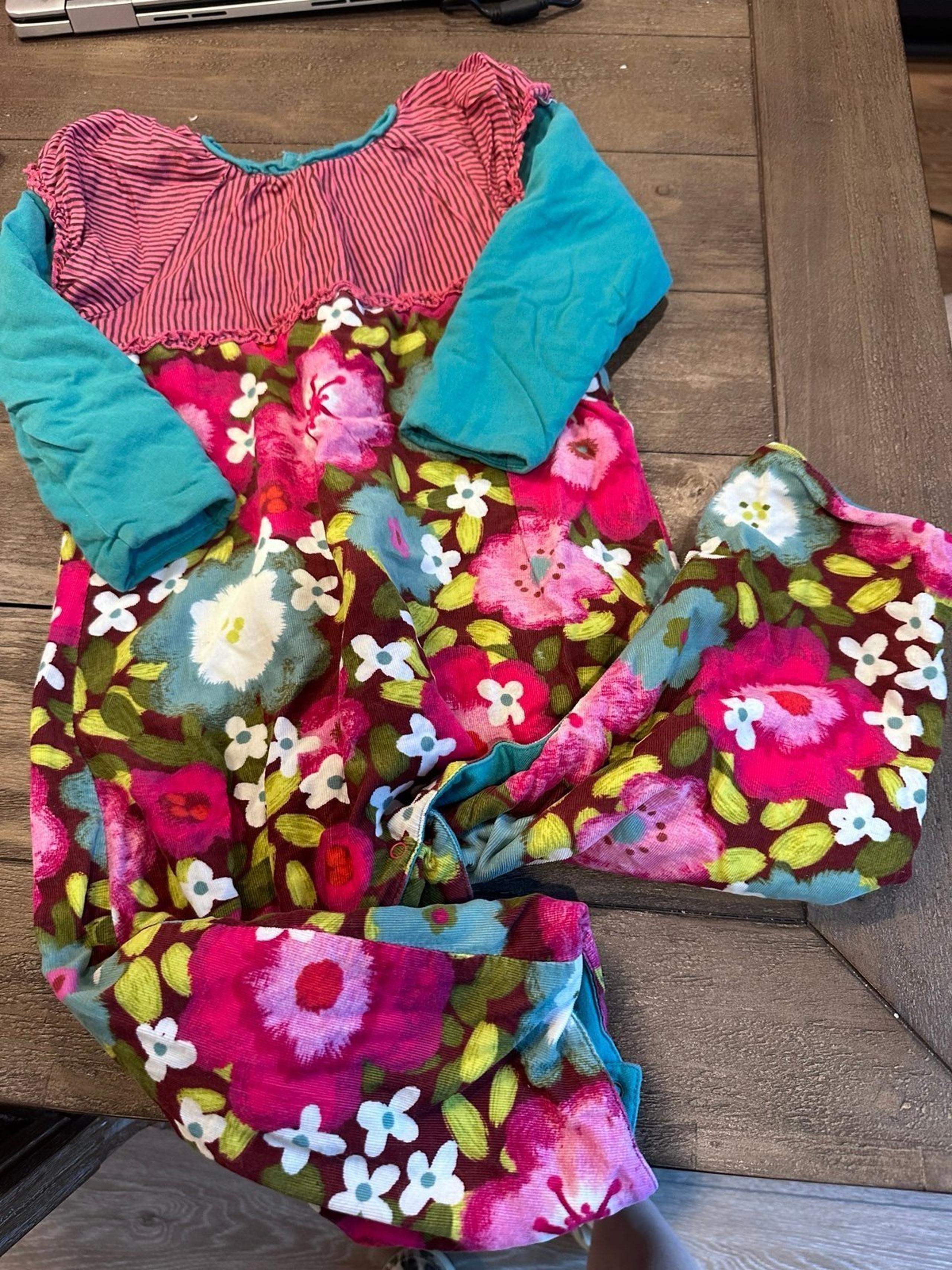 Catimini 2T thick warm floral romper