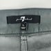 7 For All Mankind Military Green Vegan Leather Straight Leg Pants Sz Large