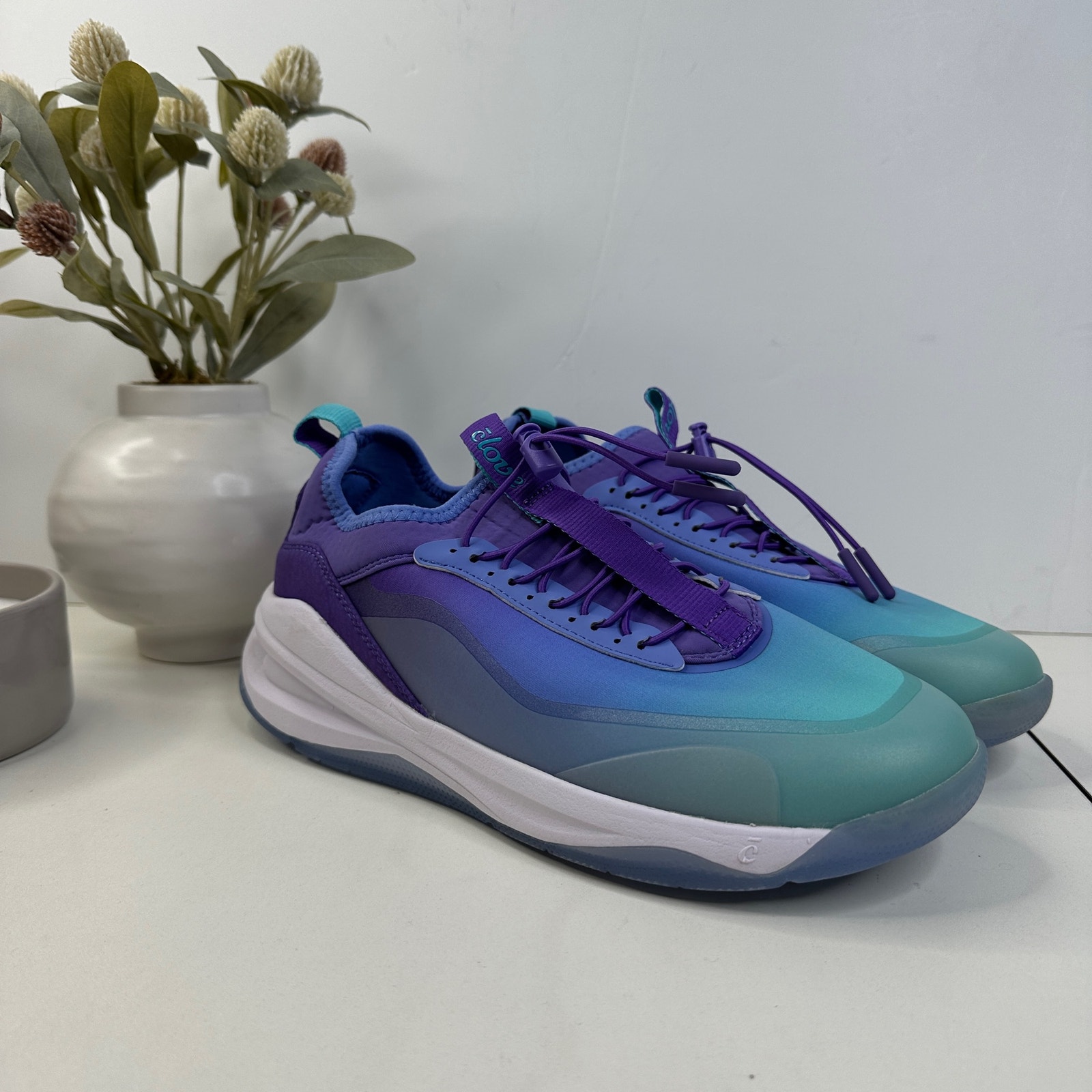 Clove Aeros Aurora Nursing Shoes Purple Blue Ltd. Edition Women W9.5/M8 Men NWOB