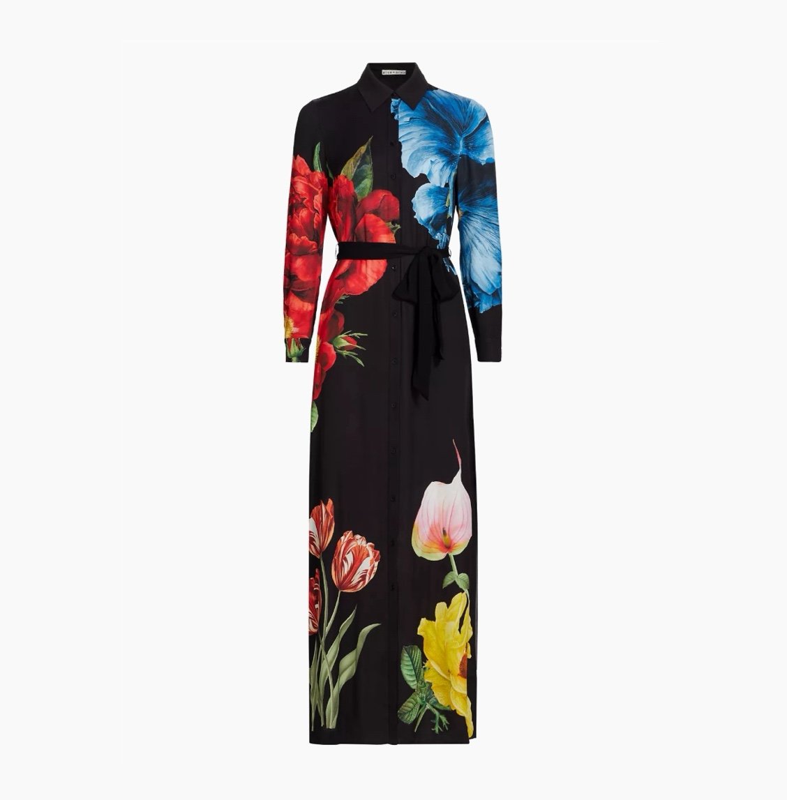 Alice + Olivia Chassidy Floral Maxi Shirtdress