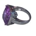 Kunzite Emerald Cut Sterling Silver Ring Size 6