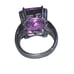 Kunzite Emerald Cut Sterling Silver Ring Size 6