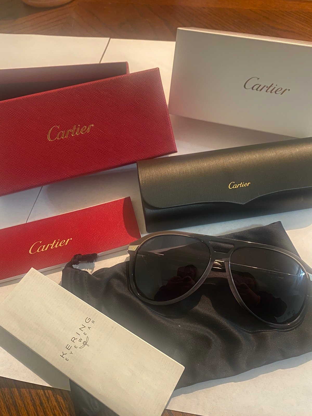 Brand New Cartier Sunglasses CT0105S Full Set