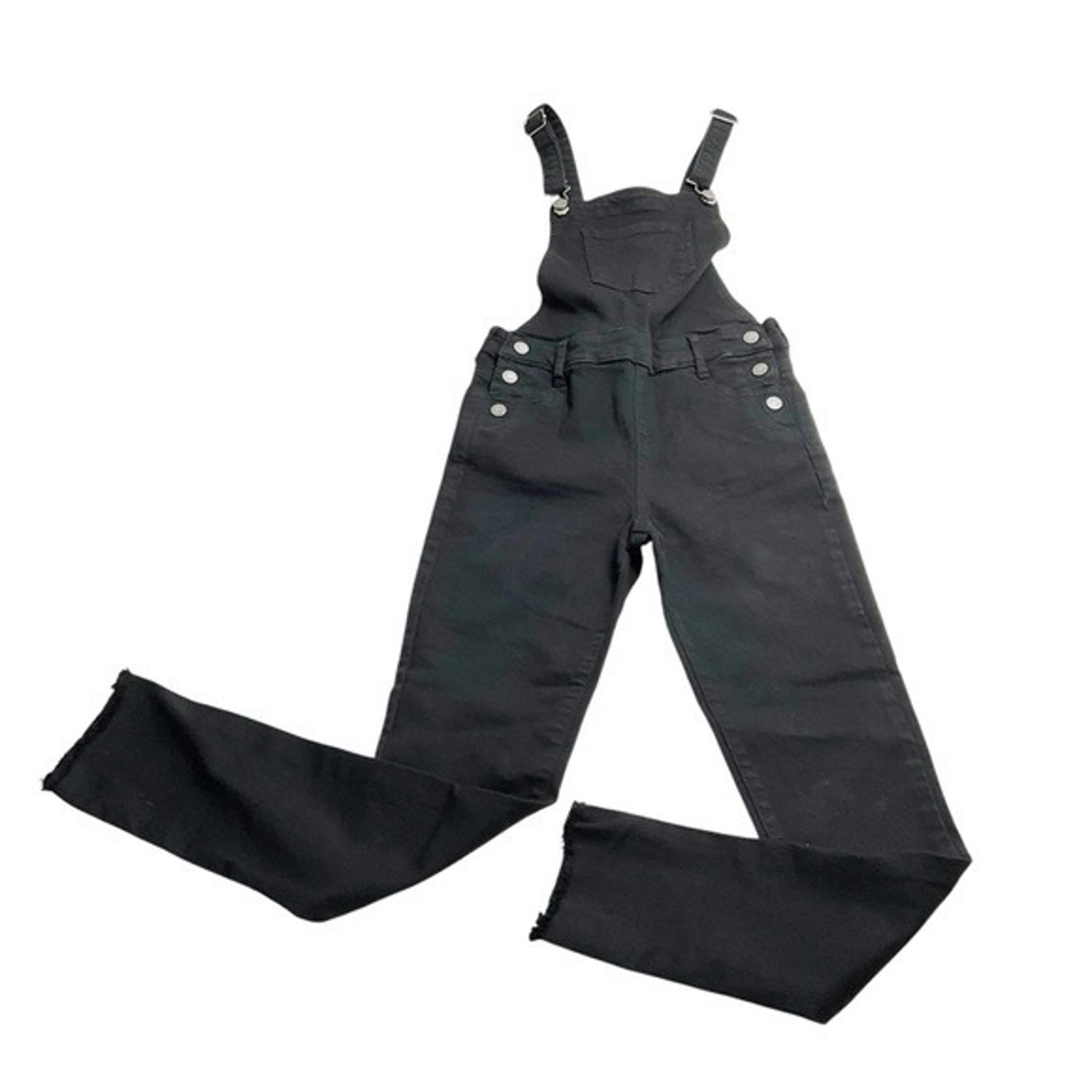 Tractr black denim overalls size 10