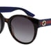 BRAND NEW GUCCI GG0035SN 004 Havana/Blue/Brown Women Sunglasses