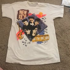 Vintage 80s 90s Tee New Kids on the Block Shirt Tshirt M