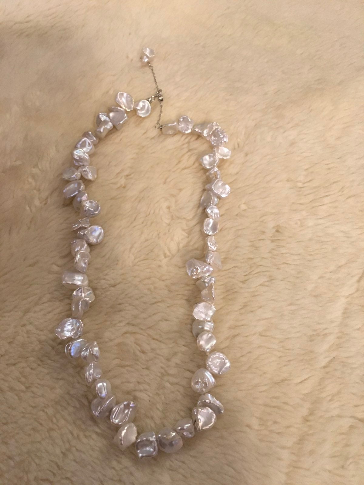 rare keshi pearl choker necklace